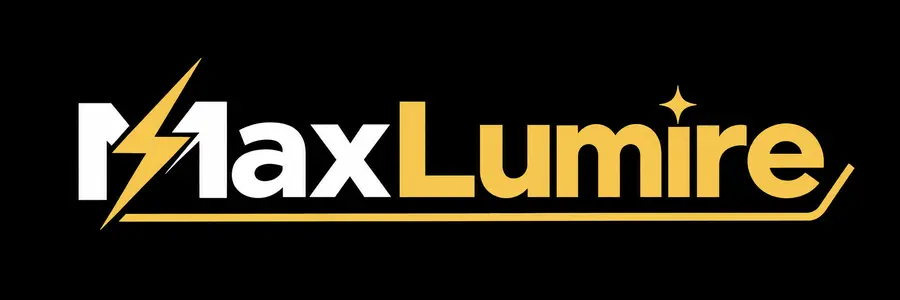 MaxLumire — lightning M logo