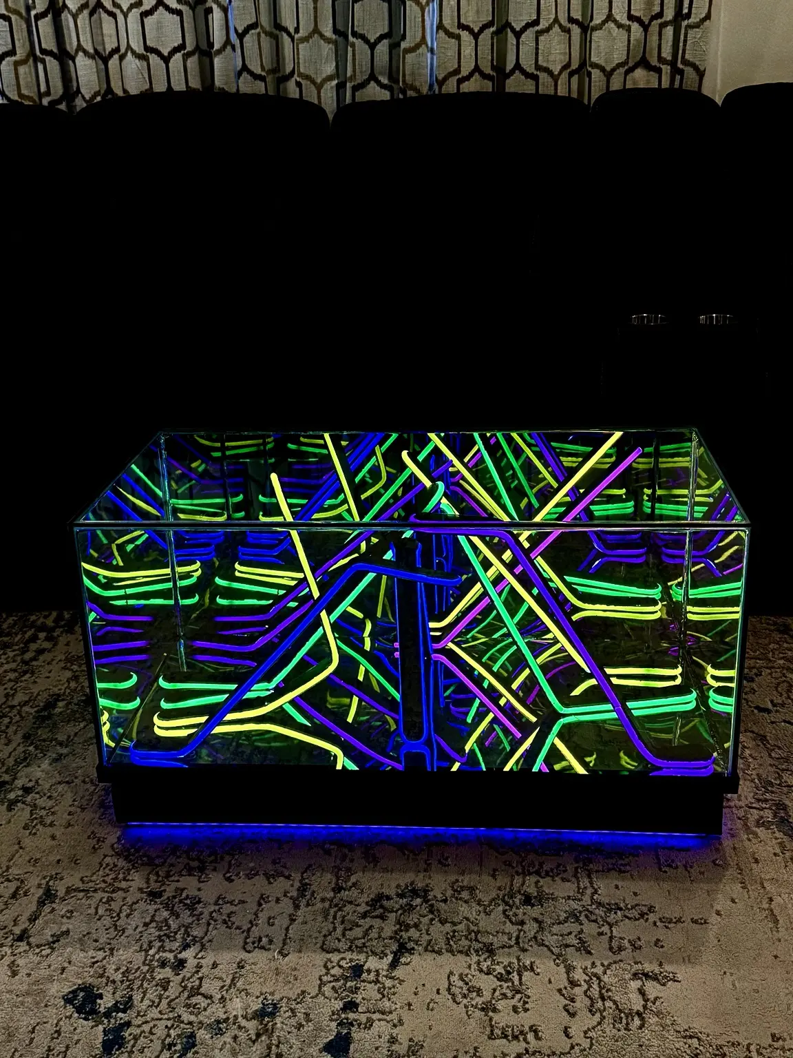 36-inch Infinity Mirror table with a fixed spectrum composition