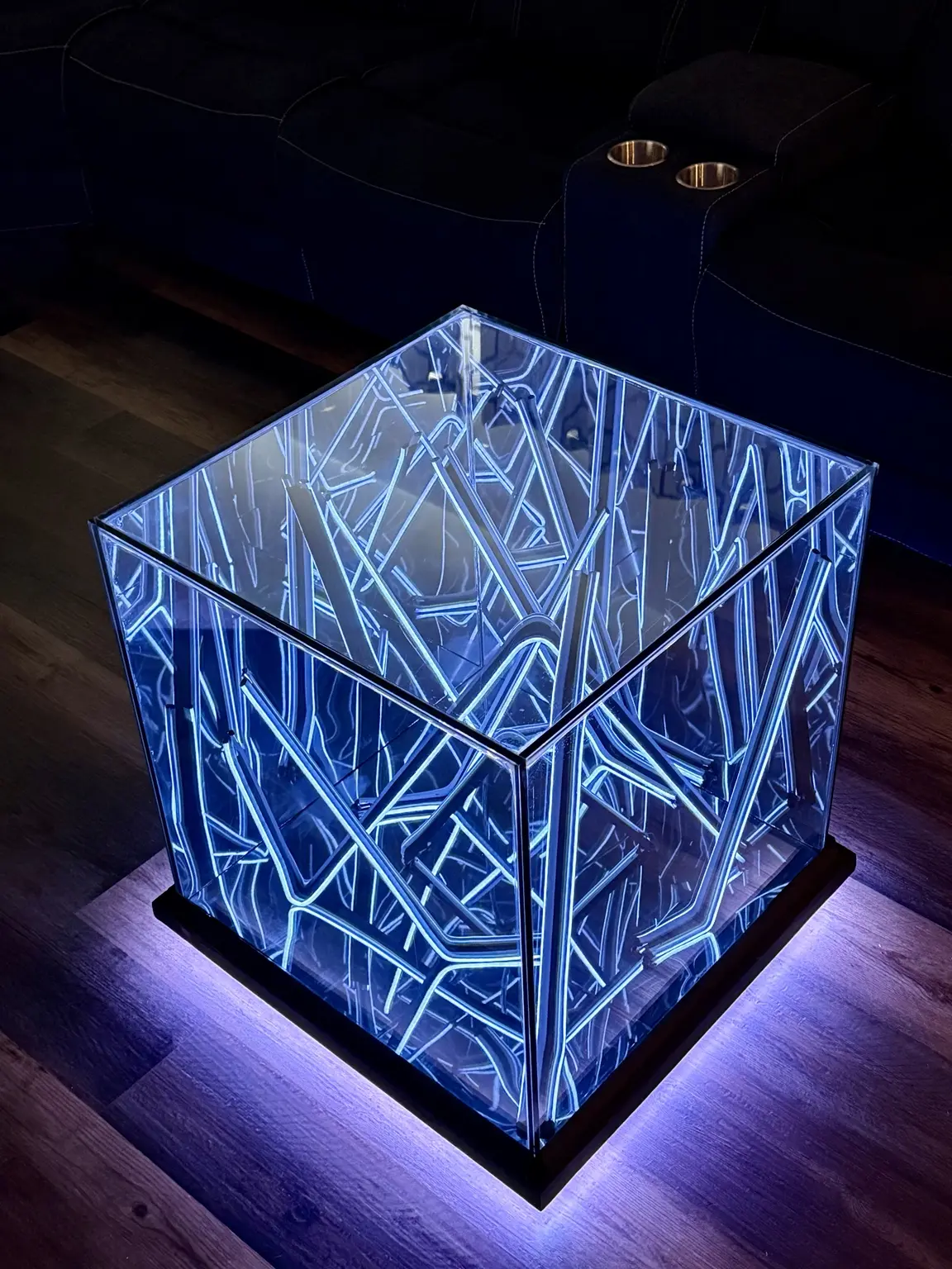 MaxLumire RGB Square Infinity Mirror table